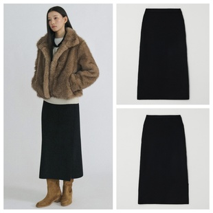 百搭羊毛长款 韩国step 时尚 2025秋冬女装 半身裙 around直邮代购