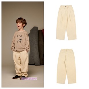 120 宽松童装 165 2023秋春儿童中大童象牙白休闲长裤 been韩国代购