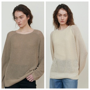 针织套头慵懒时尚 2025春秋女装 休闲上衣 around直邮代购 韩国step