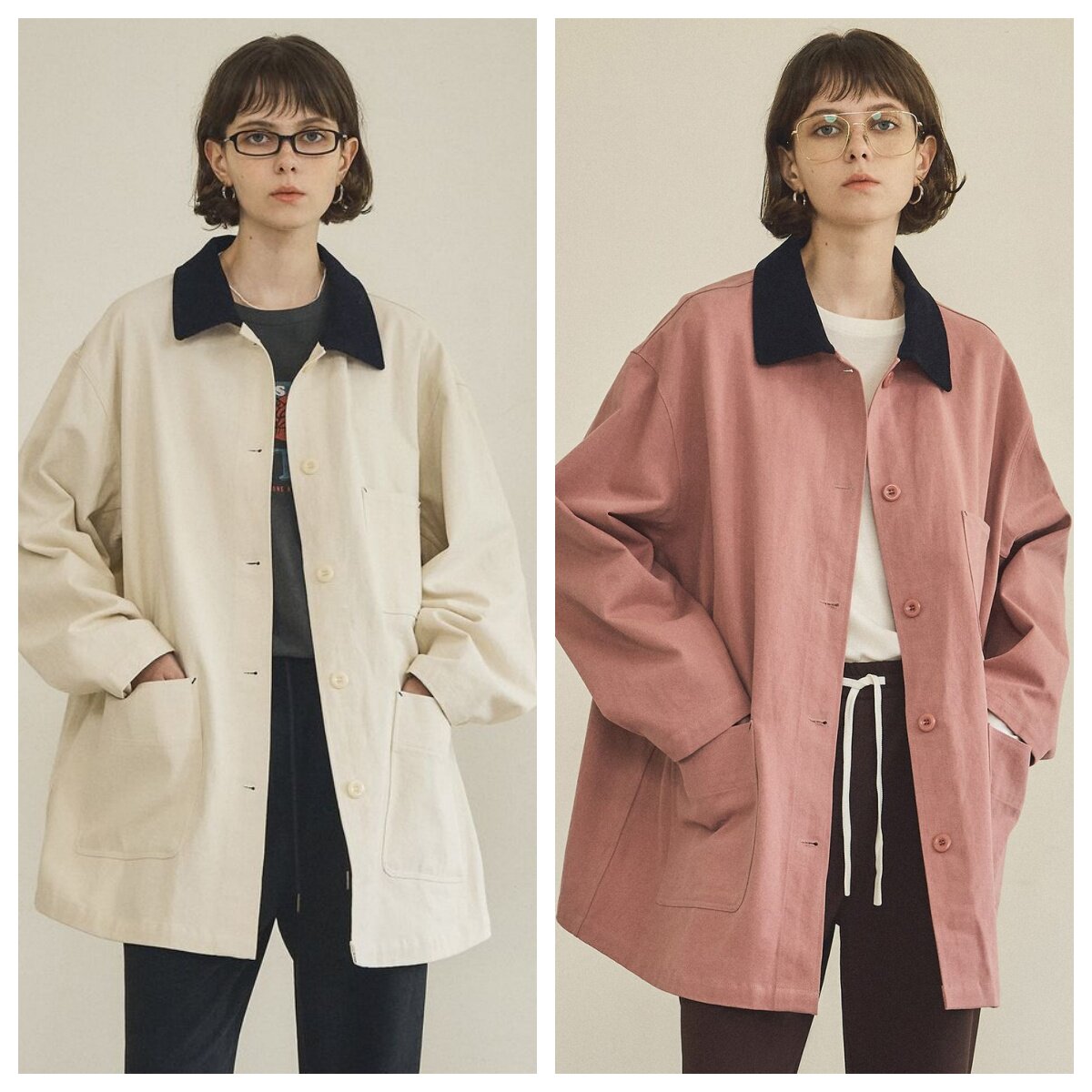 韩国vanone atelier直邮代购2025春秋宽松百搭中长风衣外套女装