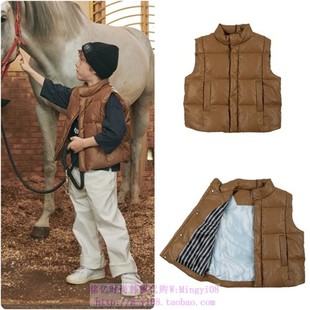 110 马甲外套童装 165 2023秋春儿童驼色夹棉休闲开衫 been韩国代购