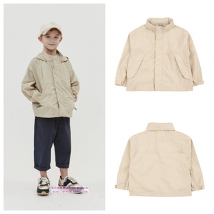100 外套童装 165 2023春秋男女儿童米色连帽休闲开衫 been韩国代购