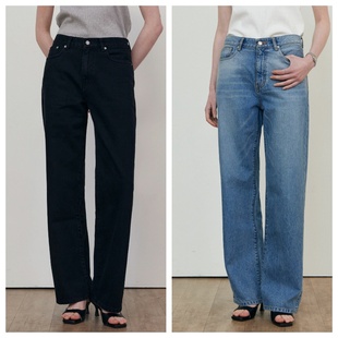 休闲直筒牛仔长裤 2025春秋宽松显瘦时尚 around直邮代购 韩国step