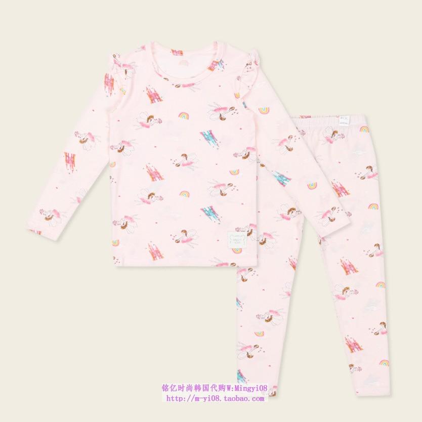 organic mom有机妈妈韩国代购2025春秋儿童家居套装110-150