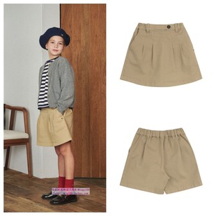 110 童装 165 2024秋春儿童中大童米色休闲半身裙裤 been韩国代购