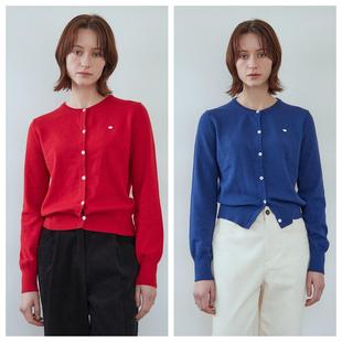 圆领甜美百搭简约休闲上衣 2024春秋女装 韩国STEP AROUND直邮代购