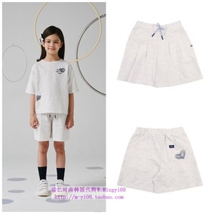 110 童装 165 2024春夏儿童中大童浅灰休闲运动短裤 been韩国代购
