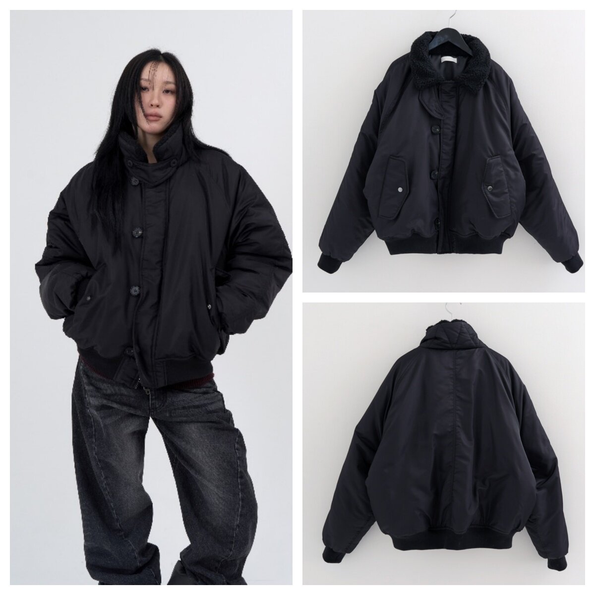 韩国lowear直邮代购2025秋冬女装时尚百搭棉服棉袄短款外套上衣