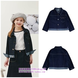 110 外套童装 165 2024春秋儿童海军蓝牛仔休闲长袖 been韩国代购