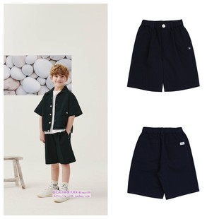 100 童装 165 2024夏儿童中大童海军蓝泡泡纱休闲短裤 been韩国代购