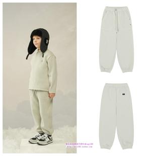 100 童装 165 2024秋冬儿童中大童浅卡拉绒运动裤 been韩国直邮代购