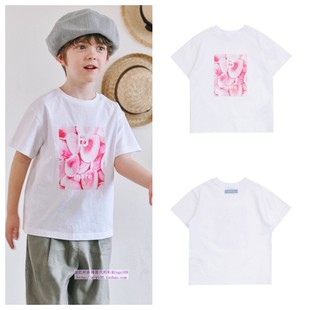 110 T恤童装 165 2024夏儿童白色套头休闲粉蛤蜊短袖 been韩国代购