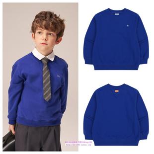 100 T恤童装 165 2025春秋儿童蓝色套头休闲长袖 been韩国直邮代购