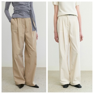 阔腿直筒长裤 韩国step 百搭宽松时尚 2025春秋女装 around直邮代购