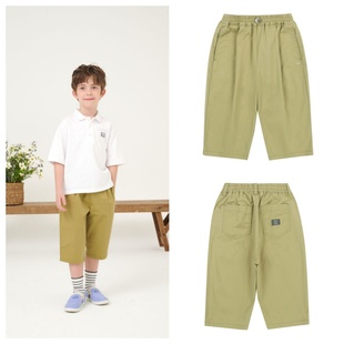 100 童装 165 2025春夏儿童中大童黄绿休闲八分裤 been韩国直邮代购