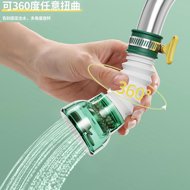 家用水龙头过滤器自来水净水器花洒防溅延长器增压滤芯通用滤水器