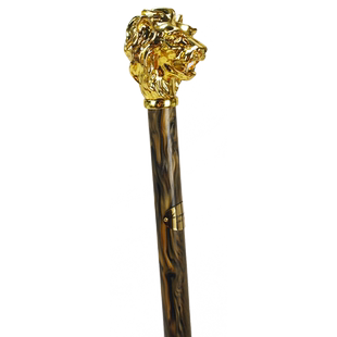 SUNMYHOME®手工定制权杖金狮子手柄男英国绅士权杖拐杖手杖文明棍