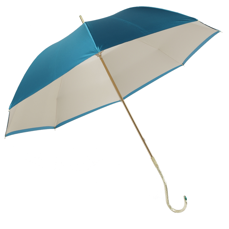 SUNMYHOME®轻奢双层长柄雨伞高端文艺女纯色创意伞双人晴雨两用伞