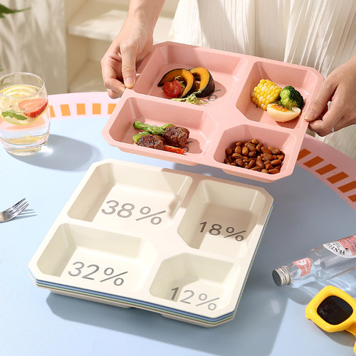 家用一人食减脂分格餐盘