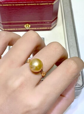 母贝珍珠纯银猪鼻子戒指
