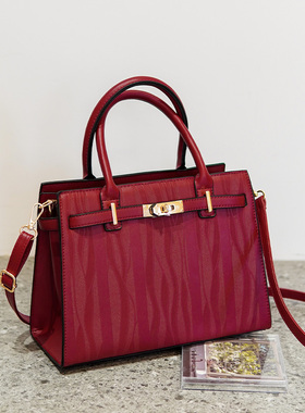 好价节包车卖红色包包女2025新款手提婚包时尚单肩斜挎结婚新娘包