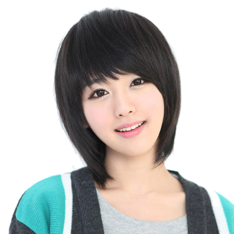 女生真人发丝女款假发甜美可爱
