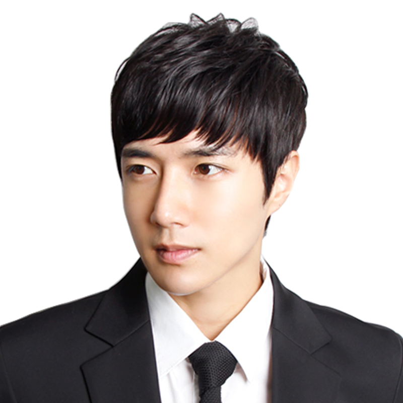 百能假发男士时尚真人发丝真发