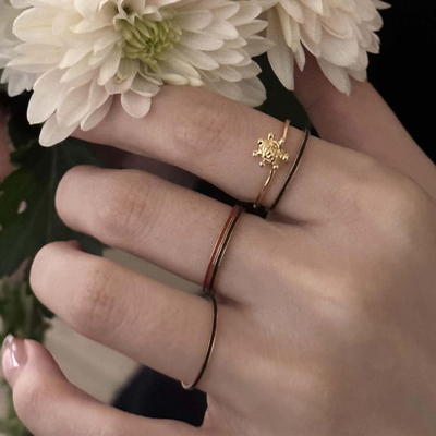 可以戴着洗手的戒指珐琅彩