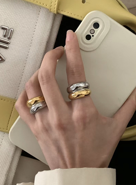 可以洗澡的双色戒指指环