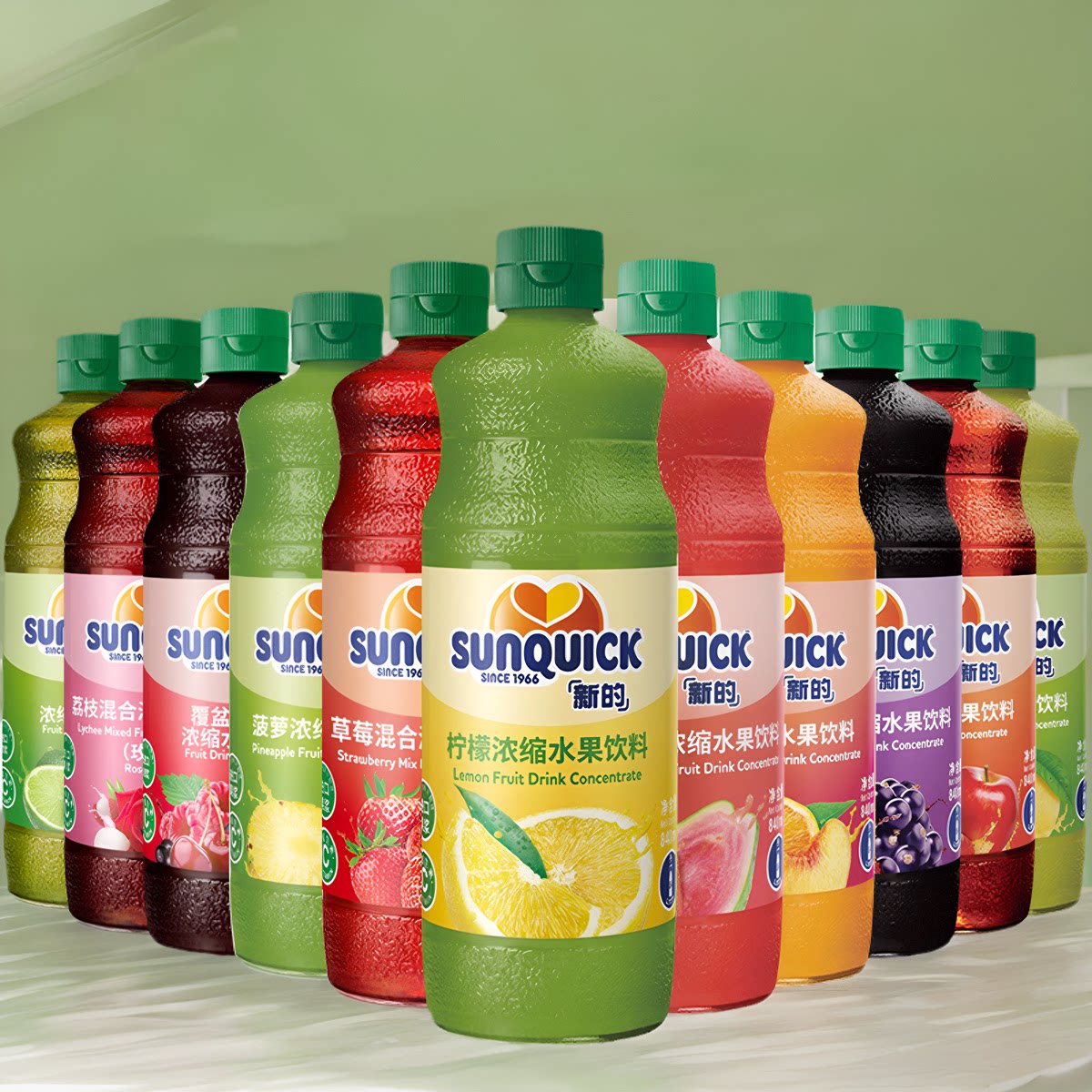 Sunquick新的浓缩果汁840ml正品