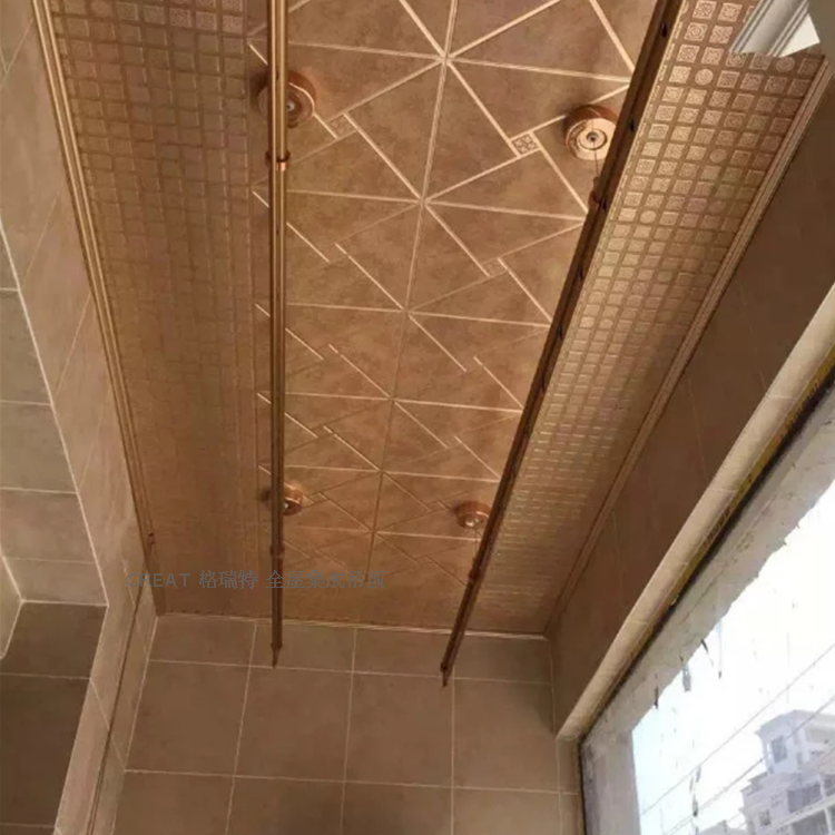 格瑞特集成吊顶铝扣板仿古阳台