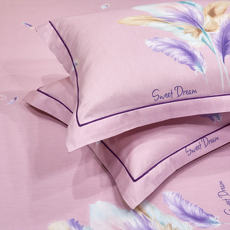 ins四件套全棉纯棉四季网红款简约大气高档床上用品100床单被套三