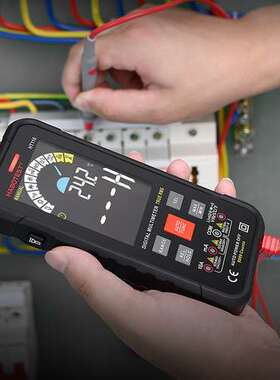 华博HT116大屏智能防烧数字万用表维修电工表全自动量程9999跨境