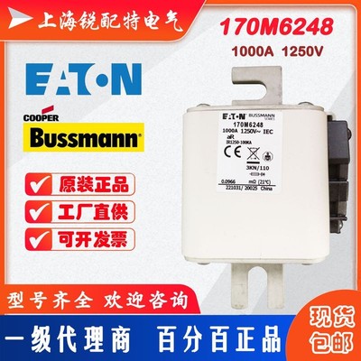 170M6248快速熔断器 1250V 1000A 巴斯曼BUSSMANN快速熔断器