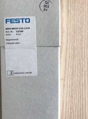 现货销售德国FESTO 双电控电磁阀 MHE4-MS1H-3/2G-1/4-K 525189议