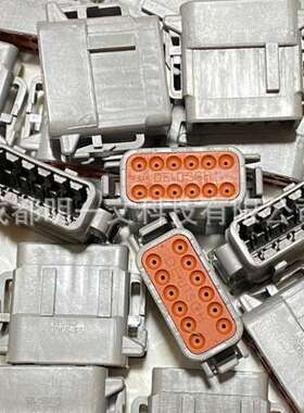 【现货】德驰TE汽车连接器DTM06-12SA公塑壳 4.19mm间距 12孔 2行