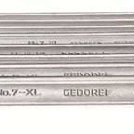 德国GEDORE吉多瑞6104960两用扳手薄款加长型公制套装11 7 XL-011