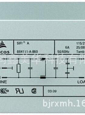 供应TDK Epcos各系列有源无源元件电源滤波器B84111AB110