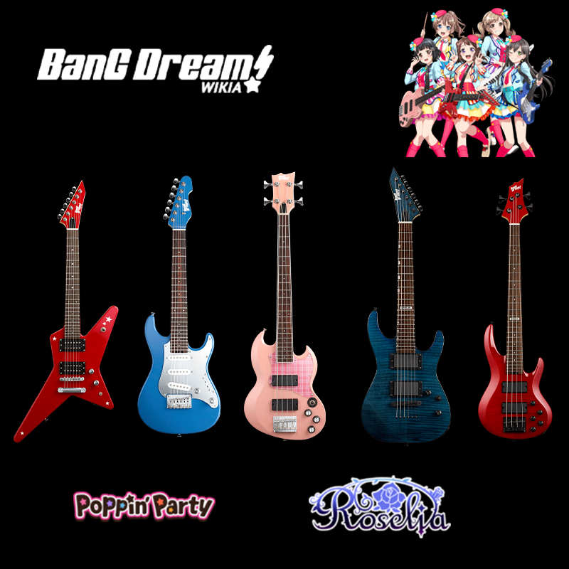 ESP BanG Dream 联动款 MINI 儿童成人专业初学新手入门小电吉他