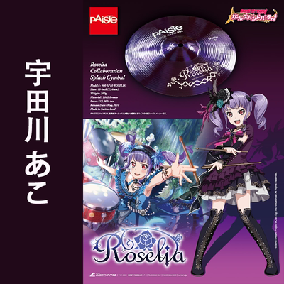 BanG Dream Roselia 宇田川 あこ 镲片 PAiSTe Color Sound 900