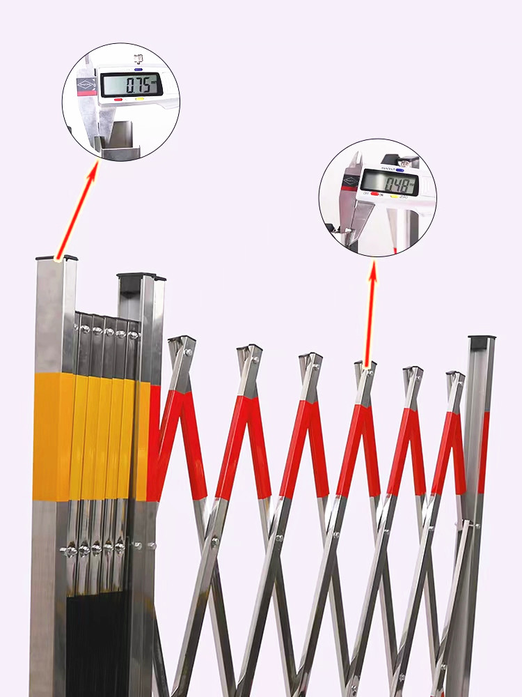 隔离栏施工围挡可移动伸缩围栏警示工地不锈钢安全栅栏折叠防护栏