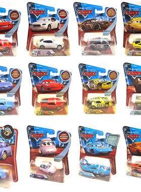 赛车总动员眼睛会动合金车美泰玩具车闪眼汽车总动员麦昆莎莉盒装
