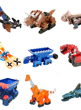 美泰可活动恐龙玩具车合金车模型 梦工厂Dinotrux恐龙卡车霸王龙