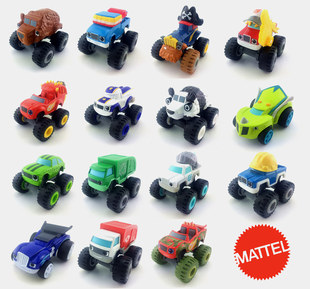 BLAZE美泰飚速玩具车 Nickelodeon旋风战车队合金车 怪兽世界赛车