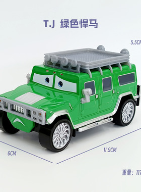汽车总动员系列TJ绿色悍马合金车越野车模型儿童玩具车