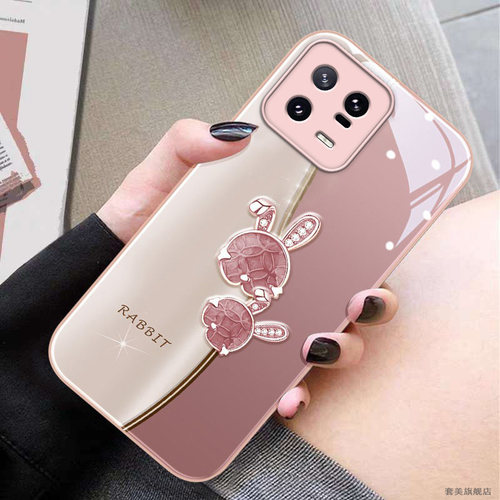 适用于小米13手机壳女14pro新款12金属漆玻璃10s镜头全包9防摔14至尊版12s外壳12x钻石幸运兔10高级感11ULTRA