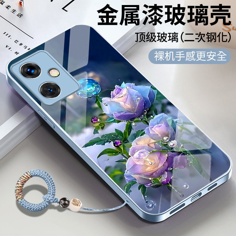 七彩花朵适用红米note12手机壳新款12pro创意时尚个性note11高级感红米Note11Pro玻璃10por全包12Turbo保护套
