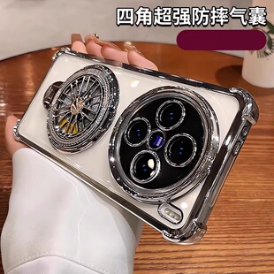 适用vivoX300Pro手机壳y500pro新款保护套全包防摔s30promini透明硅胶x200s高透抗氧y300pro+带陀螺支架外壳