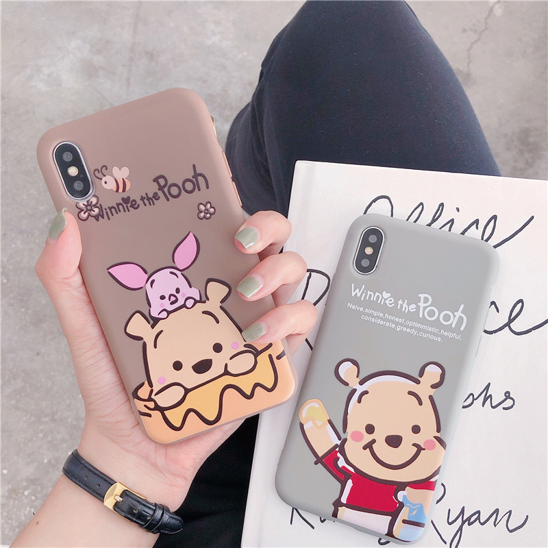 卡通小熊oppoR9/R9S/R9P/R9SP手机壳男女款R11/R11S/R110-19新券