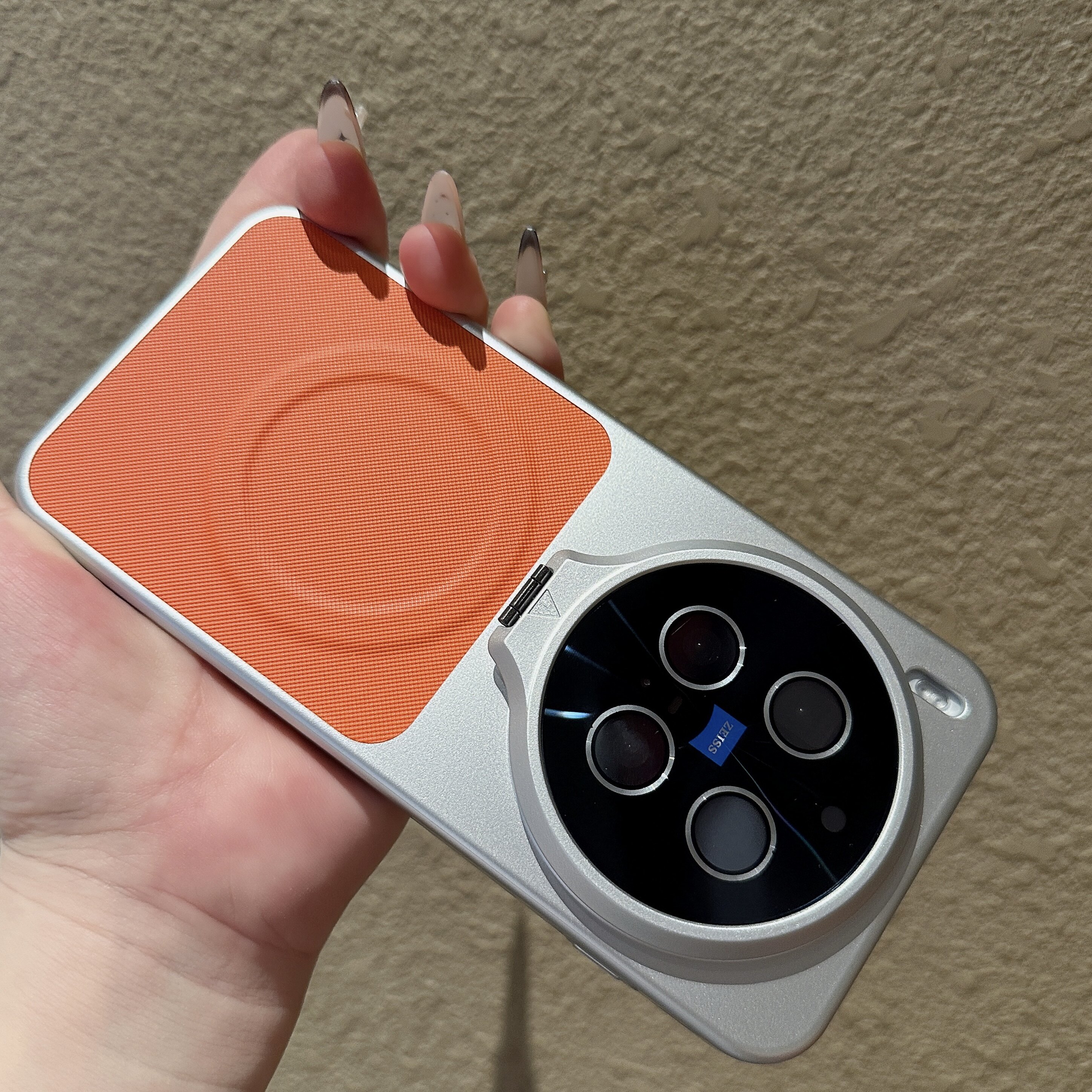 适用vivox300新款手机壳x300ultra全包镜头膜一体支架x300s散热磁吸保护套vovix拼接钻石纹x200por防摔潮外壳